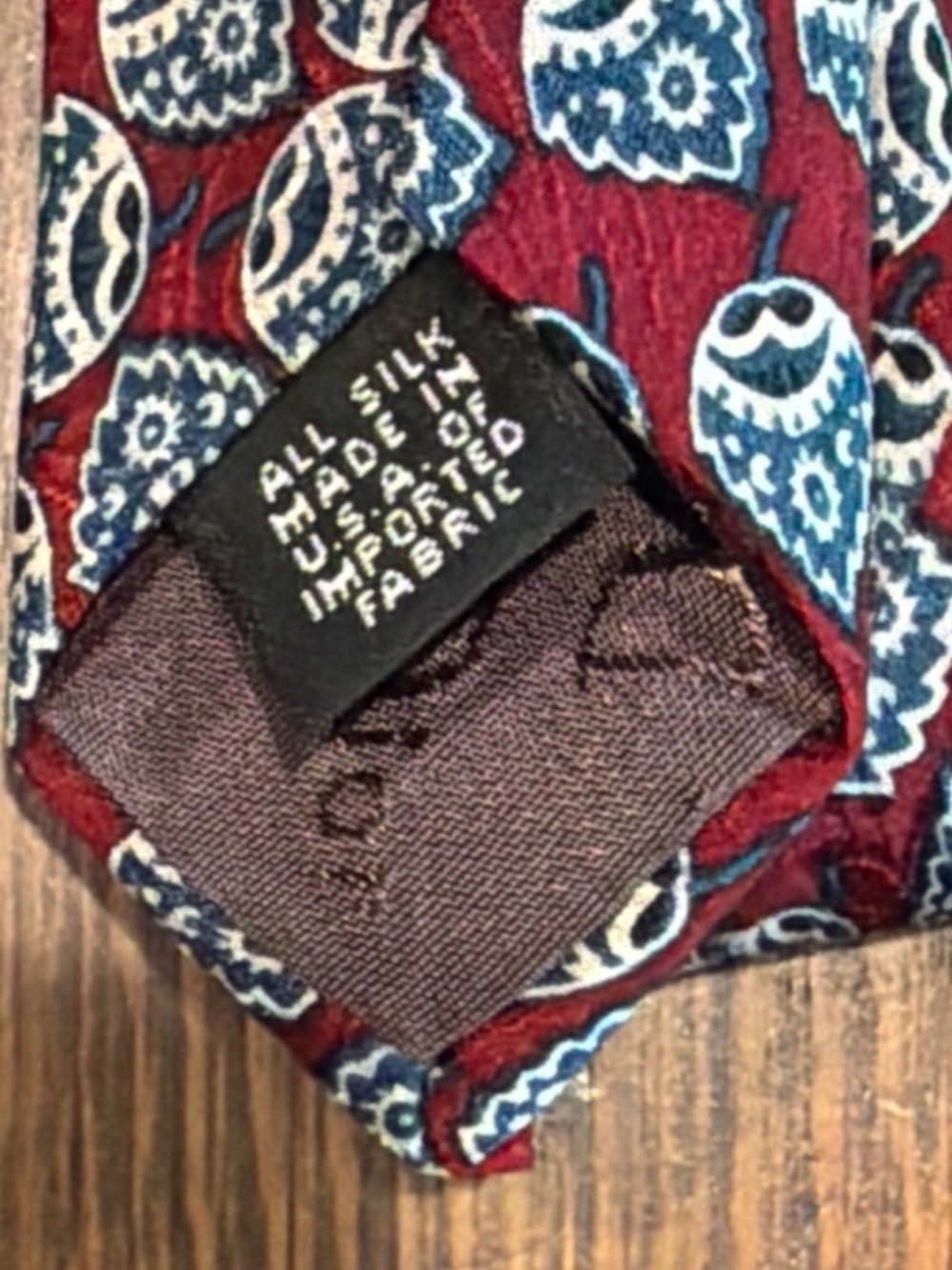 Vintage Christian Dior Monsieur Silk Tie 🍷 - Picture 5 of 6